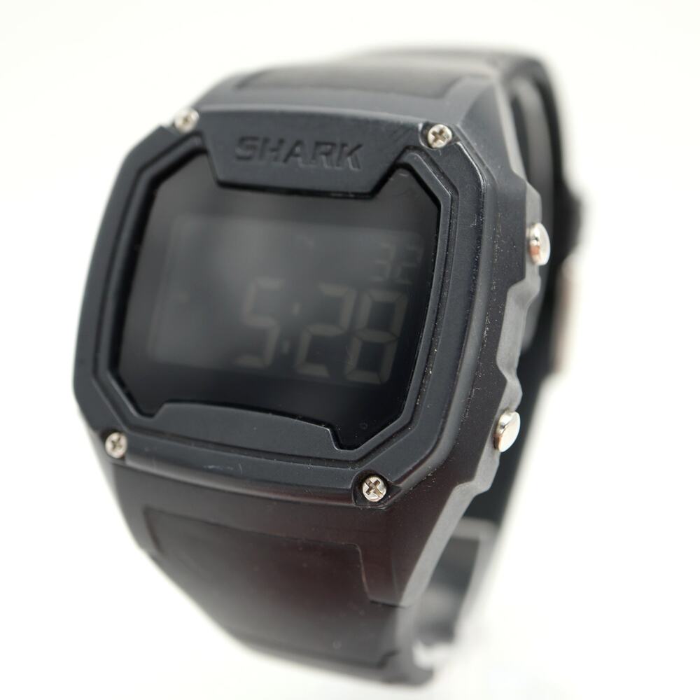Freestyle Killer Shark Men's Blackout Stealth 47mm Digital Watch w New Battery